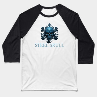Steel Skull Baseball T-Shirt